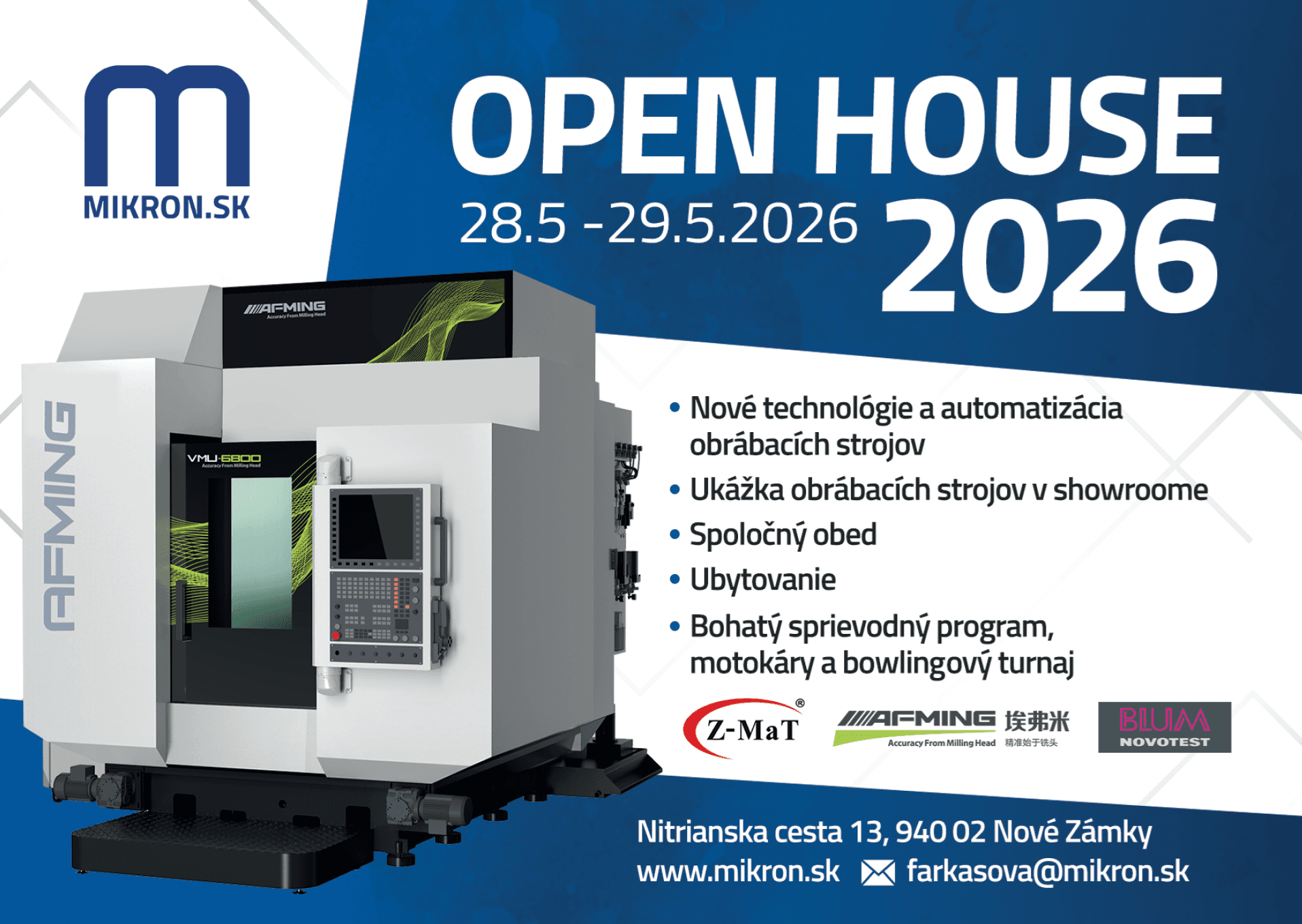 MIKRON SLOVAKIA s. r. o. usporiadava OPEN HOUSE